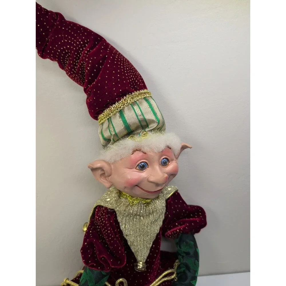 Elf PIXIE‎ DOLL FARIES Christmas Poseable Elf Wire Frame 30